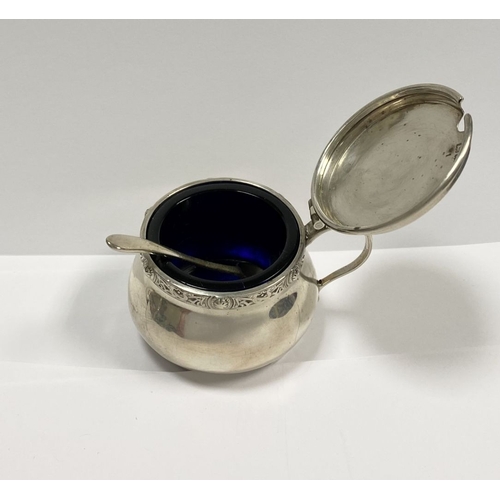 6 - A SILVER DOUBLE CONDIMENT SET IN FITTED CASE BY ‘WEIRS’ OF DUBLIN, to include two castors, two musta... 