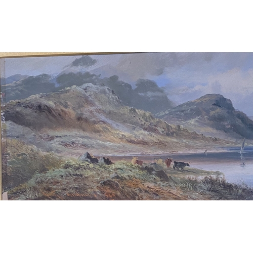 77 - ANTHONY GRAHAM (British 1828-1908), A PAIR OF FRAMED SCOTTISH LOCH LANDSCAPES (i) ‘LOCH VENACHAR’, o... 