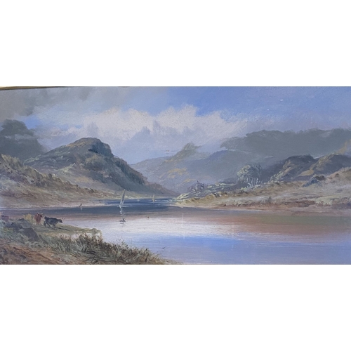 77 - ANTHONY GRAHAM (British 1828-1908), A PAIR OF FRAMED SCOTTISH LOCH LANDSCAPES (i) ‘LOCH VENACHAR’, o... 