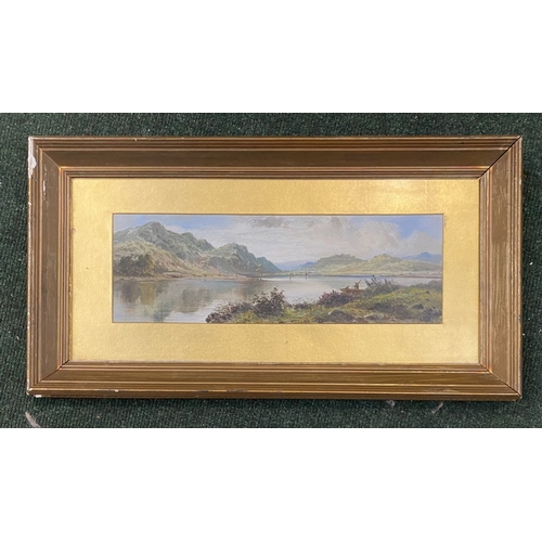 77 - ANTHONY GRAHAM (British 1828-1908), A PAIR OF FRAMED SCOTTISH LOCH LANDSCAPES (i) ‘LOCH VENACHAR’, o... 