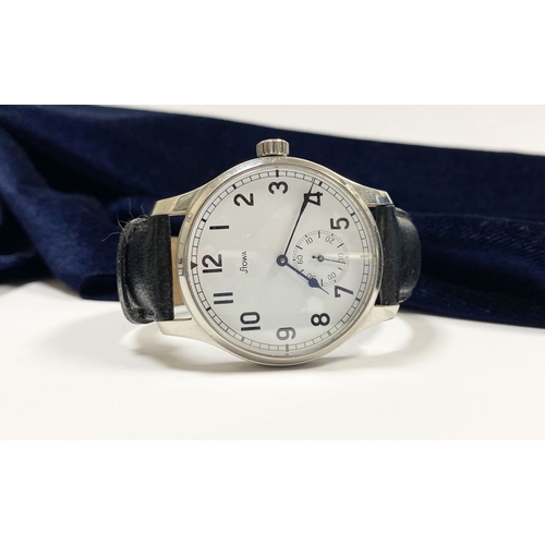 94 - A RARE STOWA MARINE MEN'S WRISTWATCH, limited edition to 200 pieces. Polished stainless steel, sapph... 