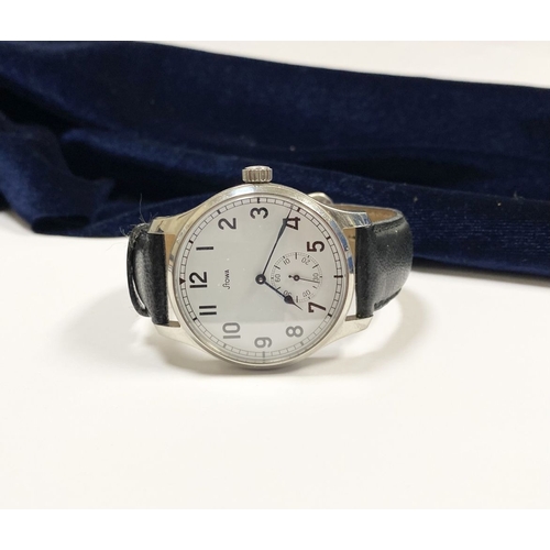 94 - A RARE STOWA MARINE MEN'S WRISTWATCH, limited edition to 200 pieces. Polished stainless steel, sapph... 