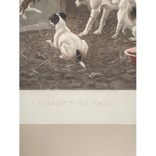 128 - AFTER STANLEY BERKLEY (British, 1855-1909), ‘A CREDIT TO HIS FAMILY’, coloured print after original ... 