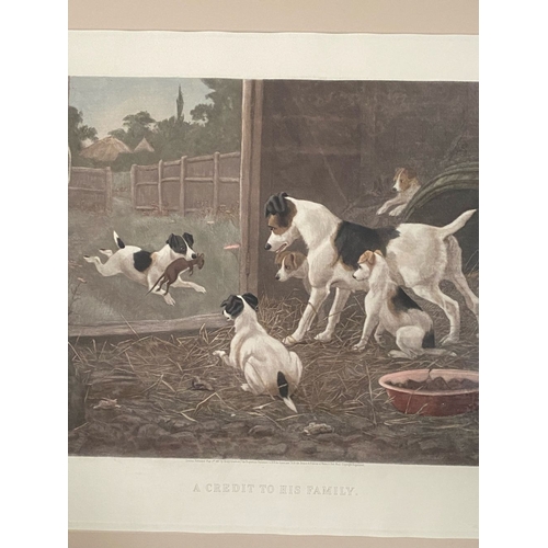 128 - AFTER STANLEY BERKLEY (British, 1855-1909), ‘A CREDIT TO HIS FAMILY’, coloured print after original ... 