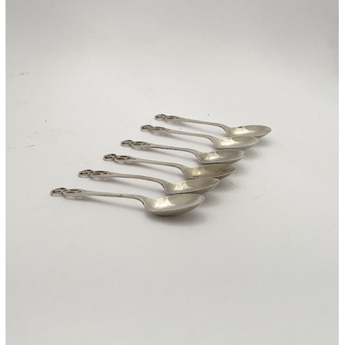 135 - A SET OF SIX SILVER TEASPOONS, by Barker Ellis Silver Co (merger between Ellis Brothers and Barker S... 