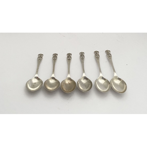 135 - A SET OF SIX SILVER TEASPOONS, by Barker Ellis Silver Co (merger between Ellis Brothers and Barker S... 