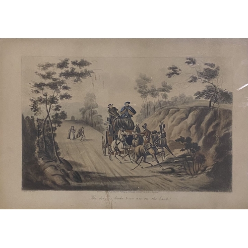 166 - A GILT FRAMED PRINT, ‘THE DRAG IS BROKE, AND WE ARE ON THE BANK’, after original by C.B. Newhouse (w... 