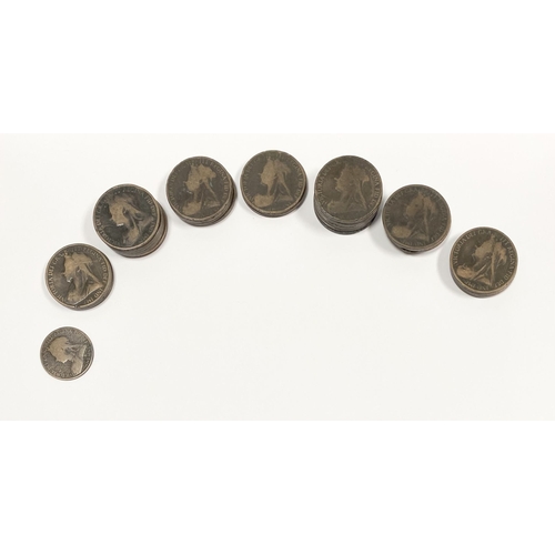 188 - A COLLECTION OF QUEEN VICTORIA ONE PENNY COINS dating 1895 – 1991, along with one 1895 Queen Victori... 