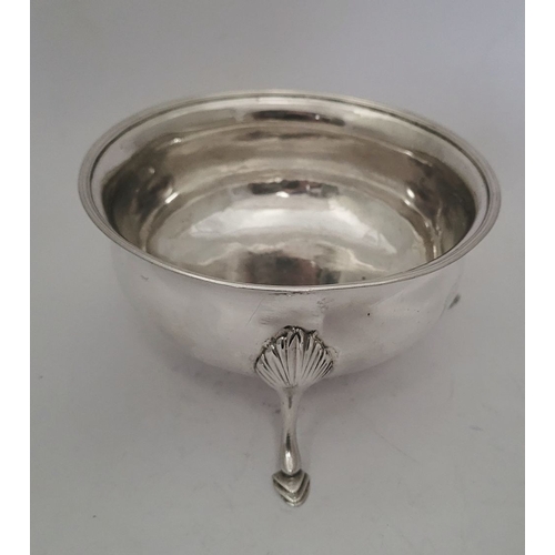 2 - A VERY FINE IRISH, CORK, GEORGE III SILVER SUGAR BOWL, circa 1785, of simple form, with engraved ini... 