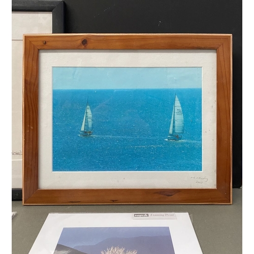 216 - A MIXED LOT TO INCLUDE (i) a framed print, signed in pencil lower right M. Murphy and dated 2007, (i... 