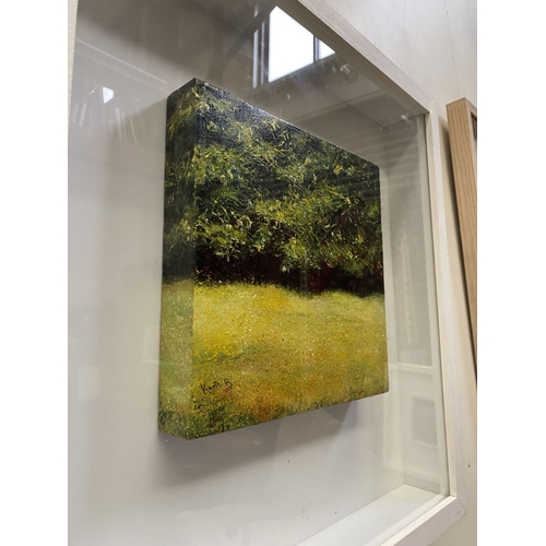 29 - KATIE BUTTIMER (Irish, 20th Century), ‘COUNTRYSIDE LANDSCAPE’, oil on canvas, signed lower left. Dim... 