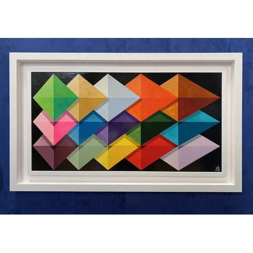 30 - ALVIN SEXTON (Irish, 20th Century), ‘DESIGNING ABSTRACTION III’, acrylic on hardboard, signed with i... 