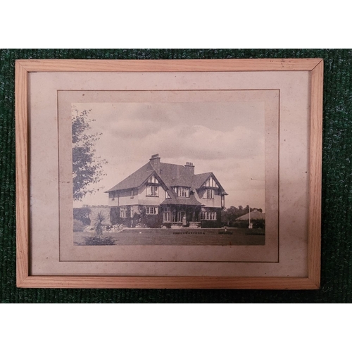 42 - AN EARLY 20TH CENTURY ARCHITECTURAL DRAWING FOR PROPOSED HOUSE IN DOUGLAS CORK, along with a photogr... 