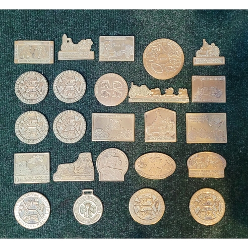 105 - A MIXED BRASS LOT: (i) A COLLECTION OF BRASS STEAM RALLY PLAQUES, from Innishannon & Upton steam ral... 