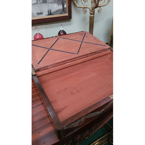 106 - AN EXCEPTIONAL 19TH CENTURY ROSEWOOD MOTHER OF PEARL INLAID WRITING SLOPE BOX, a very fine example. ... 