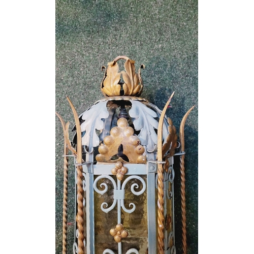 48 - A VERY WELL-MADE LATE 19TH CENTURY / EARLY 20TH CENTURY AMERICAN ARTS AND CRAFTS WROUGHT METAL GOTHI... 