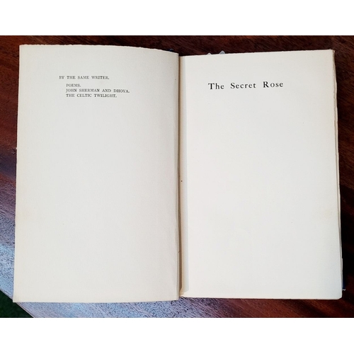 51 - W.B. YEATS, THE SECRET ROSE, London; Lawrence & Bullen, 1897. 1st Edition. Publisher’s blue cloth bo... 