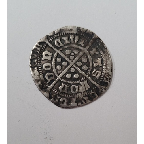 69 - RARE COIN: AN EDWARD III (1327-77) SILVER GROAT, obverse: Crowned facing bus within tressure of nine... 