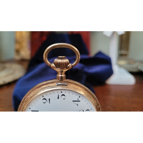 92 - A FINE FRENCH 14CT YELLOW GOLD SJAR CHRONOMÉTRE RÉPÉTITION POCKET WATCH, the dial marked SJAR, insid... 