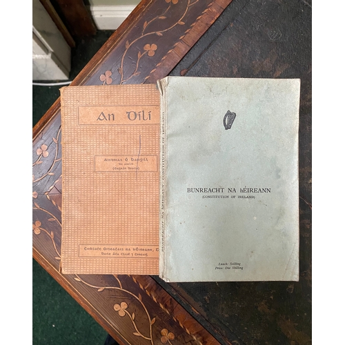 171 - TWO VINTAGE IRISH BOOKS (i) An Dili, by Aindrias O Baoighill, school edition. Soft cover, written no... 