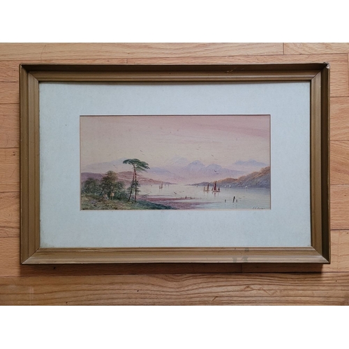 119 - A SET OF THREE FRAMED WATERCOLOURS: JOACHIM CHURT JONAS, (LATE 19TH / EARLY 20TH CENTURY), (i) BOATS... 