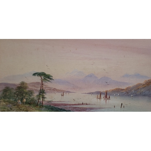 119 - A SET OF THREE FRAMED WATERCOLOURS: JOACHIM CHURT JONAS, (LATE 19TH / EARLY 20TH CENTURY), (i) BOATS... 