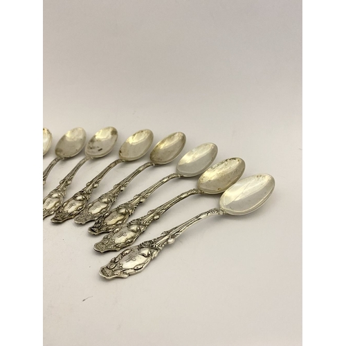 135 - A SET OF 11 EARLY 20TH CENTURY STERLING SILVER TEASPOONS, by Gorham, Providence, Rhode Island, US. H... 