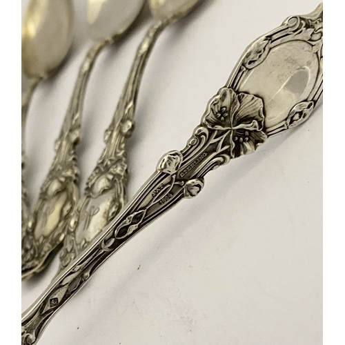 135 - A SET OF 11 EARLY 20TH CENTURY STERLING SILVER TEASPOONS, by Gorham, Providence, Rhode Island, US. H... 