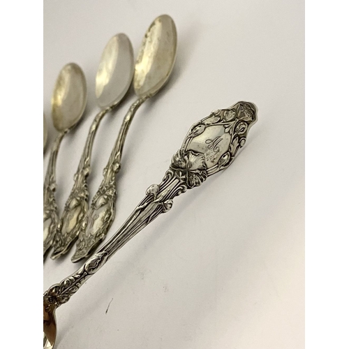 135 - A SET OF 11 EARLY 20TH CENTURY STERLING SILVER TEASPOONS, by Gorham, Providence, Rhode Island, US. H... 