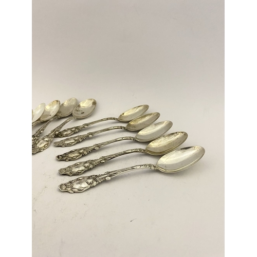 135 - A SET OF 11 EARLY 20TH CENTURY STERLING SILVER TEASPOONS, by Gorham, Providence, Rhode Island, US. H... 