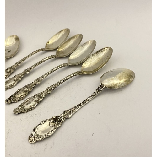 135 - A SET OF 11 EARLY 20TH CENTURY STERLING SILVER TEASPOONS, by Gorham, Providence, Rhode Island, US. H... 