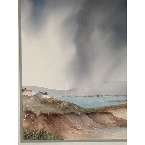 138 - GRANVILLE D. CLARKE (British, 20th Century), ‘PASSING STORM – INCH’, watercolour on paper, signed lo... 