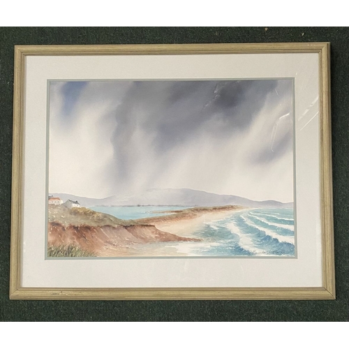 138 - GRANVILLE D. CLARKE (British, 20th Century), ‘PASSING STORM – INCH’, watercolour on paper, signed lo... 