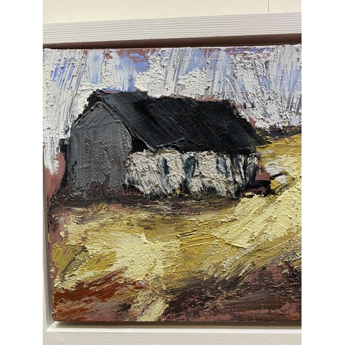 175 - MARTIN STONE (Irish, 20th Century), ‘OLD RUIN’, oil on canvas, signed lower right, signed and dated ... 