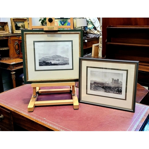 184 - TWO FRAMED BLACK & WHITE LITHOGRAPHS, both After Robert O’Callaghan Newenham, drawn on stone by J.D.... 