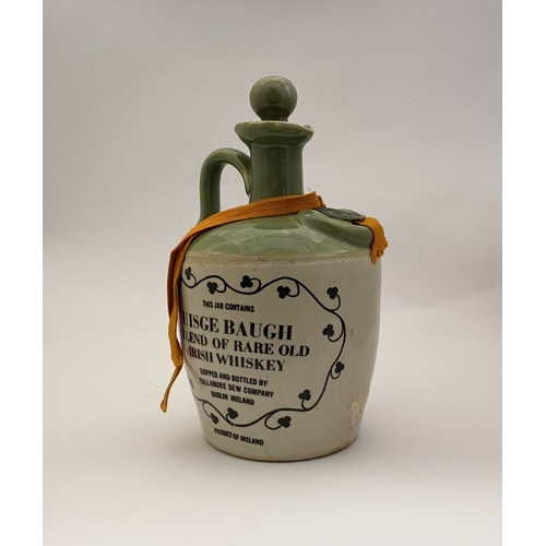 222 - A VINTAGE STONEWARE TULLAMORE DEW DECANTER, with wax seal to top embossed 1791, the front reading ‘T... 