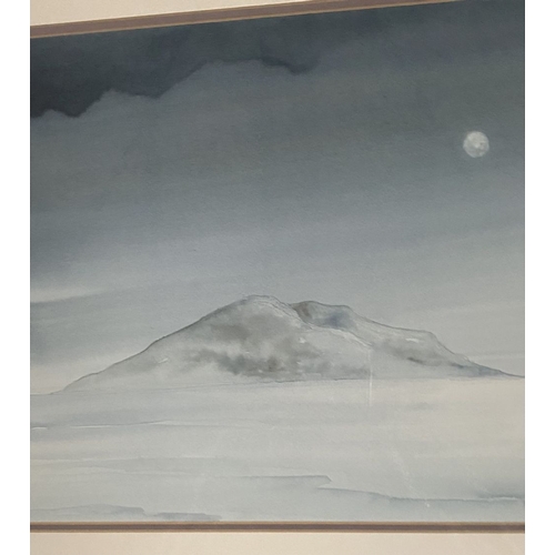 226 - GRANVILLE D. CLARKE (British, 20th Century), ‘MOONLIGHT SERENITY’, watercolour on paper, signed lowe... 