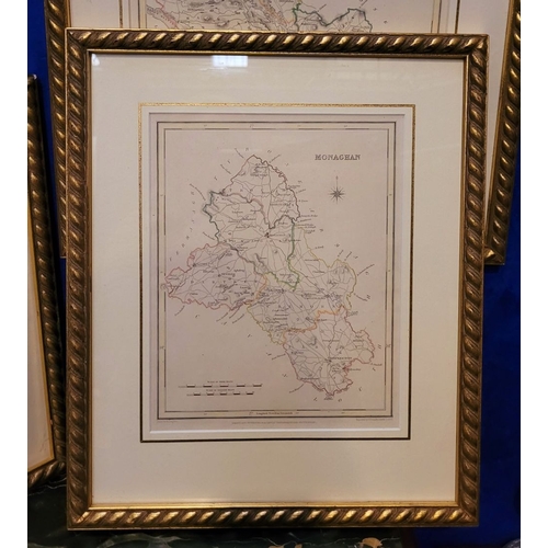 23 - A LARGE COLLECTION OF FRAMED MAPS FROM LEWIS’ TOPOGRAPHICAL DICTIONARY OF IRELAND, includes Cavan, W... 