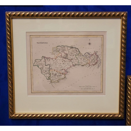 23 - A LARGE COLLECTION OF FRAMED MAPS FROM LEWIS’ TOPOGRAPHICAL DICTIONARY OF IRELAND, includes Cavan, W... 