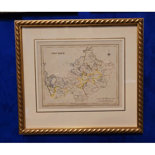 23 - A LARGE COLLECTION OF FRAMED MAPS FROM LEWIS’ TOPOGRAPHICAL DICTIONARY OF IRELAND, includes Cavan, W... 