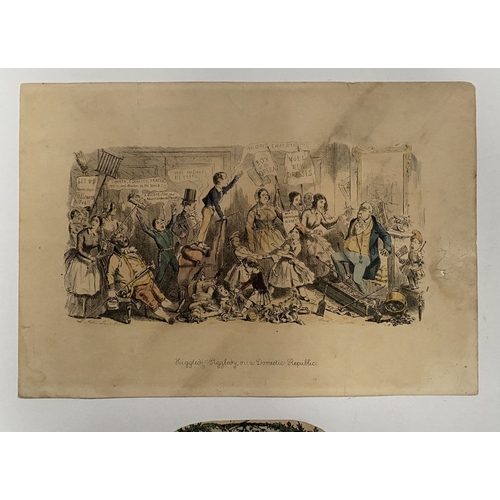 232 - A 19TH CENTURY CATICATURE, (i) ‘Higgledy-Piggledy, or, a Domestic Republic’, lithographic reproducti... 