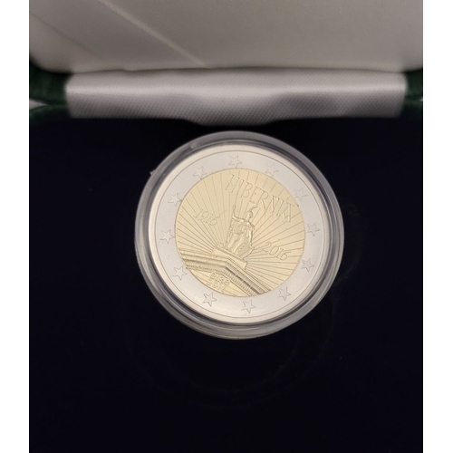 29 - A CASED LIMITED-EDITION COMMEMORATIVE €2 PROOF COIN: date of issue 2016, issued to commemorate the 1... 