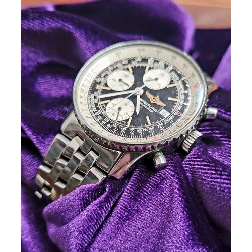 37 - A CLASSIC BREITLING NAVITIMER, Ref, A13019, also known as an “Old Navitimer”, with 24 jewel, automat... 