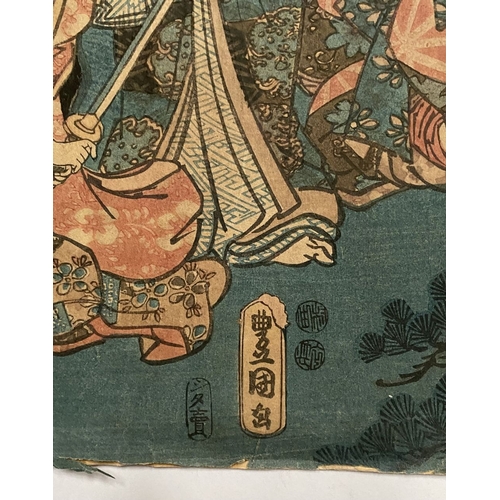 75 - UTAGAWA KUNISADA/ UTAGAWA TOYOKUNI III (JAPANESE, 1786-1865), AN EARLY 19TH CENTURY EDO PERIOD JAPAN... 