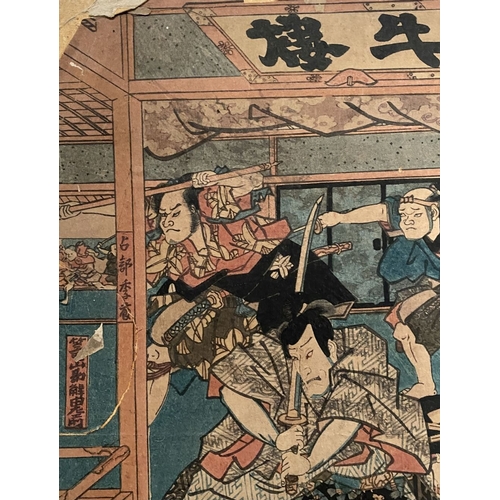 75 - UTAGAWA KUNISADA/ UTAGAWA TOYOKUNI III (JAPANESE, 1786-1865), AN EARLY 19TH CENTURY EDO PERIOD JAPAN... 