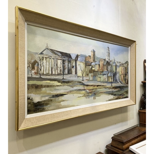 10 - GRETTA O'BRIEN (B.1933), CORK CITYSCAPE, oil on canvas, signed and dated ’71 lower left. David Hendr... 