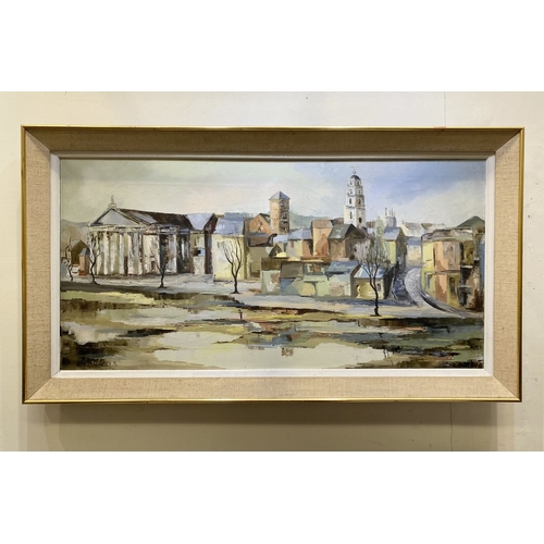 10 - GRETTA O'BRIEN (B.1933), CORK CITYSCAPE, oil on canvas, signed and dated ’71 lower left. David Hendr... 