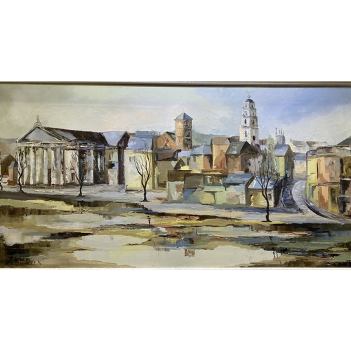 10 - GRETTA O'BRIEN (B.1933), CORK CITYSCAPE, oil on canvas, signed and dated ’71 lower left. David Hendr... 