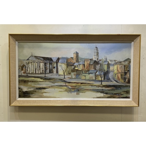 10 - GRETTA O'BRIEN (B.1933), CORK CITYSCAPE, oil on canvas, signed and dated ’71 lower left. David Hendr... 