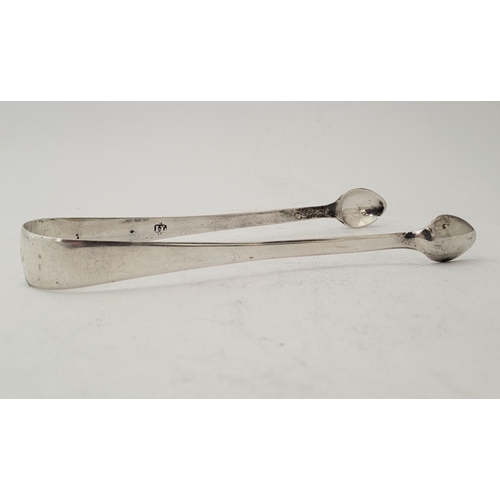 140 - A COLLECTION OF SUGAR TONGS: Various dates from mid-19th century right up to 1920. (i) Engraved to t... 